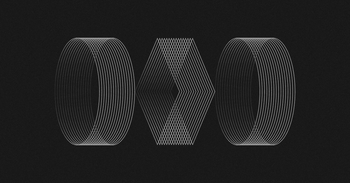Geometric Line Art on Dark Background