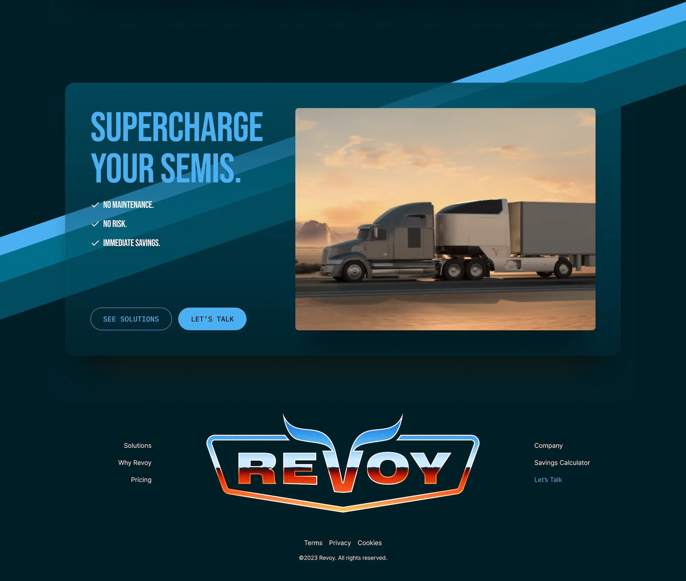 RevoY Semi Truck Hero